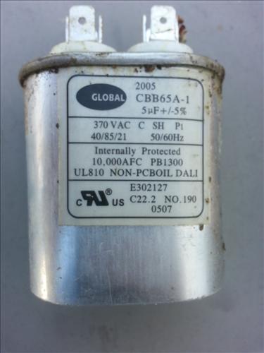 Motor Run Capacitor Sizing Chart