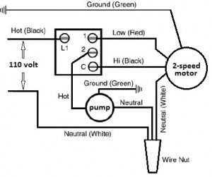 Basic Evaporator Switch wiring schematic.