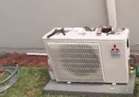DIY Heat Pump Ductless Mini Spit outside condensor unit placement