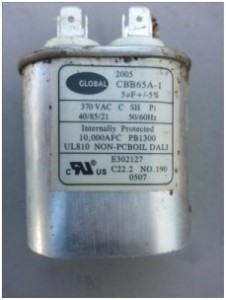 Gas Furnace Blower Motor Capacitor Example