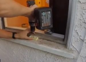 How To Install a Window Air Conditioner Support Bracket Step 2