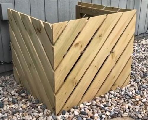 How to Camouflage and Conceal an Outside Mini Split Unit Fence Cover