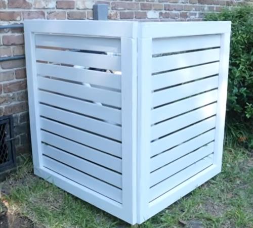 How to Camouflage and Conceal an Outside Mini Split Unit Fence