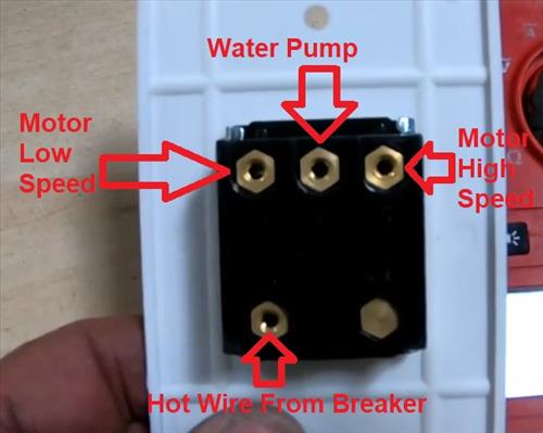 How is a swamp cooler wired?
