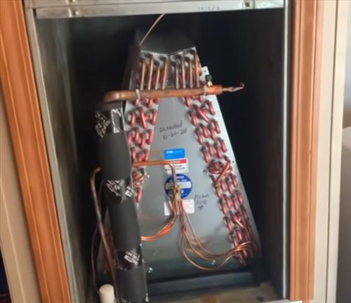 Components of a Mobile Home Furnace and Air Conditioning A coil