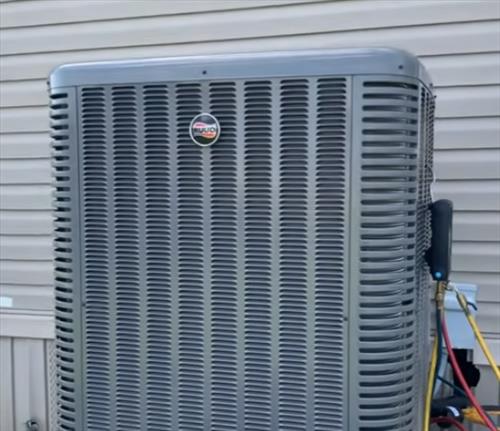 Components of a Mobile Home Furnace and Air Conditioning Outdoor Unit